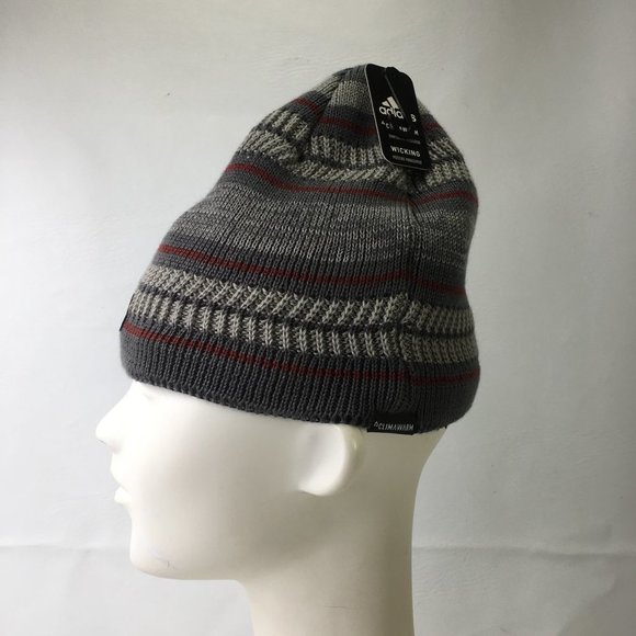 Adidas Beanie Hat Mens One Size Climawarm Lined Winter #3203 - Picture 2 of 11